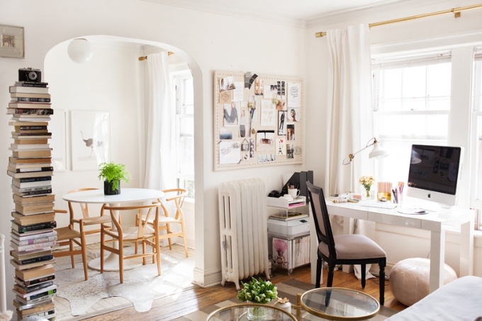 Para fazer suspirar: sala de estar, home office e mini bar