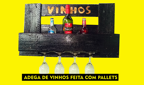 DIY: Adega de vinhos feita com pallets – Transformando pallets em móveis #3