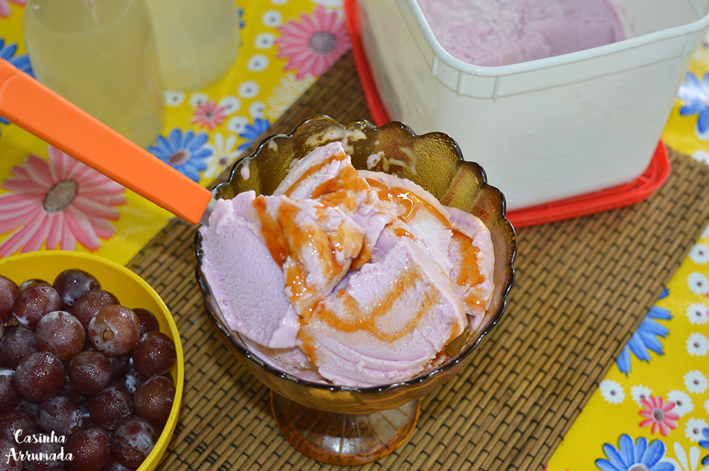 Sorvete caseiro de 3 ingredientes feito no liquidificador