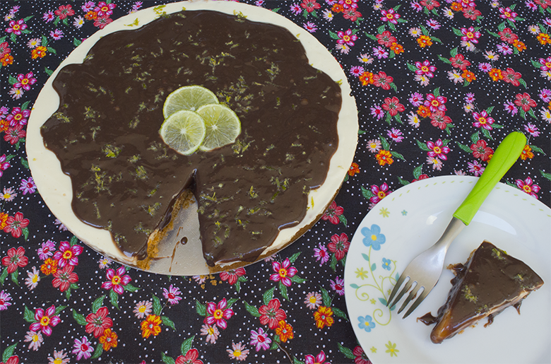 Receita de Torta Mousse de Limão com Brigadeiro