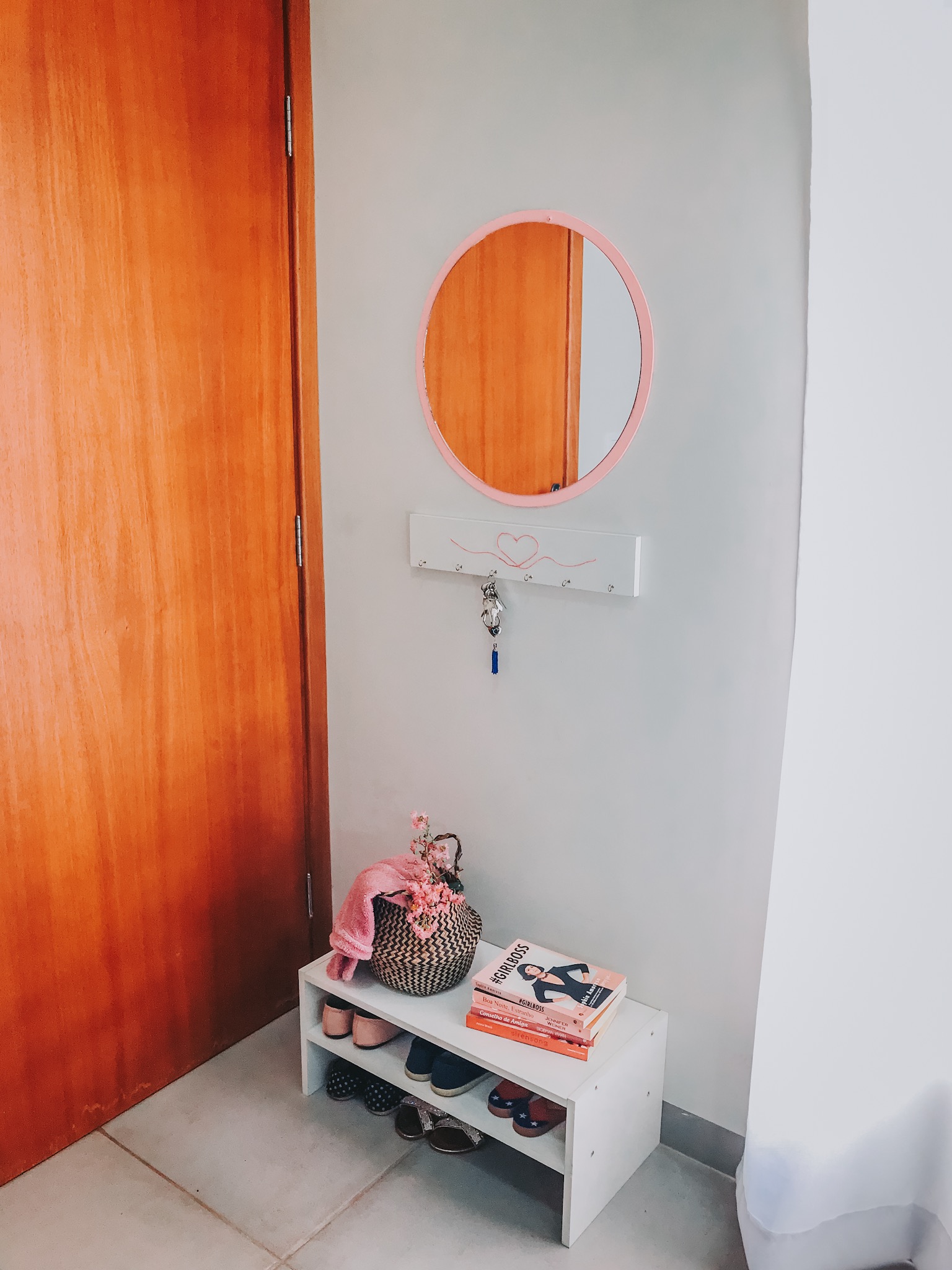 DIY – Decoração Hall de Entrada – Espelho, porta chaves e sapateira – Decoração da Sala #3